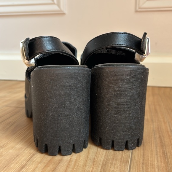 NWOT Steve Madden Sunnyside Block Heels Black Chunky Heel Mules Size 9.5 90s Y2K - Picture 6 of 11